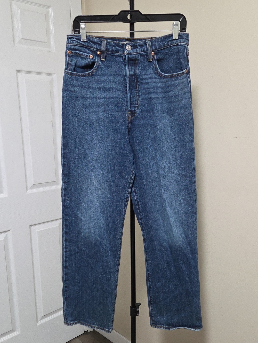 Levi's Ribcage Straight Ankle Women's Blue Straight-Leg Jeans